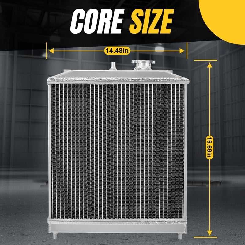 SPELAB Store بديل المبرد HO3010123 - متوافق مع هوندا سيفيك 1992-2000 CX DX EX EX-R GX HX MT 1.6L l4، متوافق مع أكورا EL 1.6L l4 - Image 4
